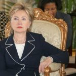 Hillary Clinton in Haiti. State Dept. Photo.