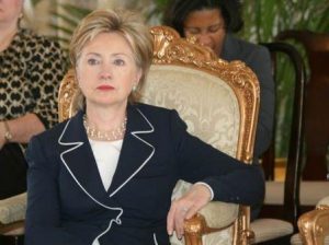 Hillary Clinton in Haiti. State Dept. Photo.