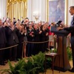 Obama LGBT Pride reception. Anti-Trump homophobia is funny? White House photo by Chuck Kennedy.