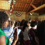 Naturalization ceremony: immigrants become Americans. NPS/Celeste Dixon.