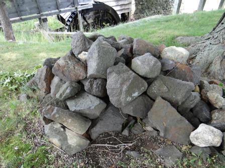 Pile of rocks.