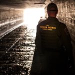 Border Patrol agents inspect tunnel. Josh Denmark/CBP.