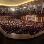 President Trump in House Chambers delivering 2018 State of the Union. Official White House photo by D. Myles Cullen.