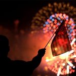 Fourth of July fireworks on White House South Lawn