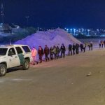 Migrants apprehended near El Paso, TX. Photo by Mani Albrecht, CBP.