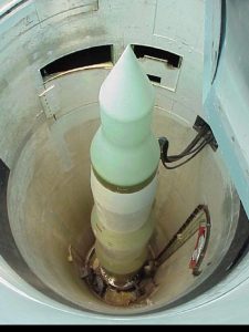 Missile in a silo. NPS photo.