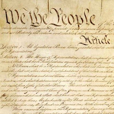Image of Preamble of U.S. Constitution