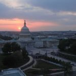 U.S. Capitol at sunset. Architect of the Capitol.