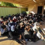 Human smuggling victims at a stash house in Laredo, Texas. U.S. Customs and Border Protection photo.