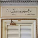 Lyrics to America the Beautiful above entrance, Cox Corridors, South Wing, U.S. Capitol. Architect of the Capitol.