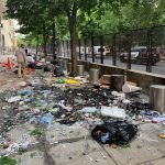 Picture of trash on street in Portland