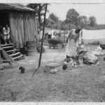 "Abraham Jones Back Yard." Shack with two Black ex-slaves. Library of Congress, Manuscript Division.