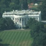 Aerial view of the White House