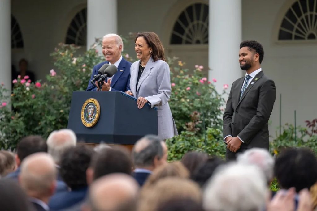 Biden and Harris at rollout of Office of Gun Violence Prevention