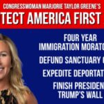 Graphic for Marjorie Taylor Greene's Protect America First Act