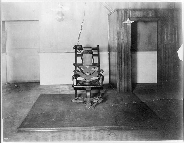 Electric chair, Auburn State Prison. 