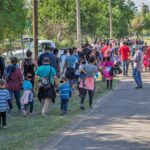 Migrants at U.S. border in Texas. U.S. Customs and Border Protection Photo.