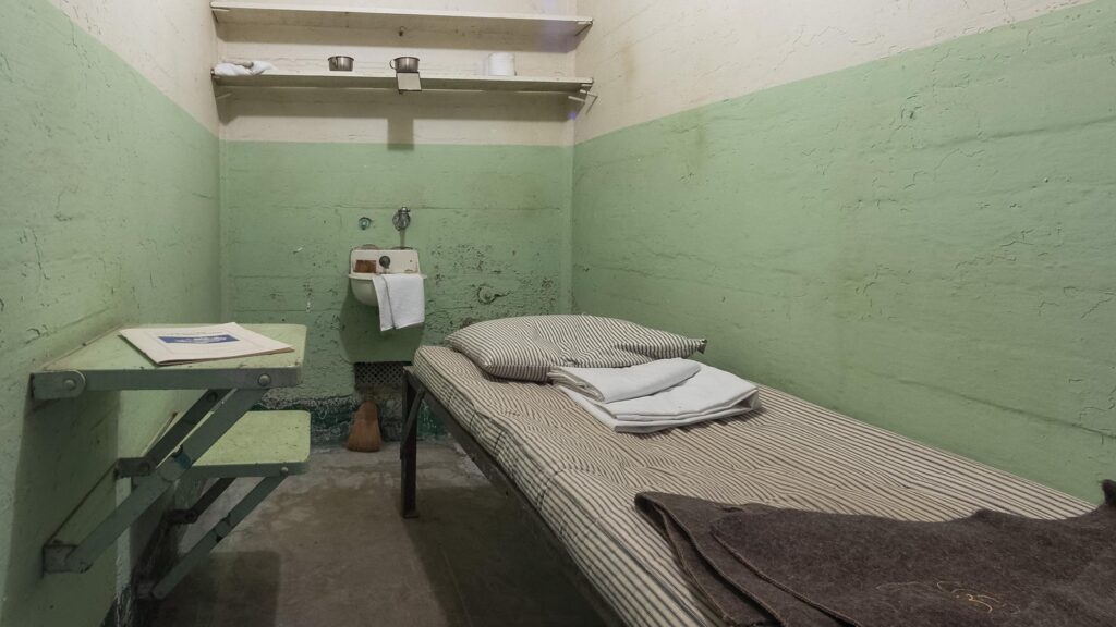 Alcatraz prison cell. NPS Photo.