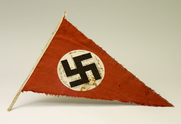 Nazi pennant. 1945. Eisenhower National Historic Site, courtesy NPS.